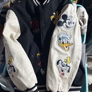 DISNEY x H&M 100 Year Limited Edition Logo Varsity Jacket